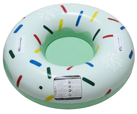 SnowTube - Flotador de Nieve Inflable de 80 x 80 cm, Accesorio versátil de tobogán de Invierno, Equipo de al Aire Libre multiescenario, Tubo de Nieve Resistente para niños, Adolescentes y