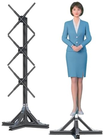 3D Hologram Fan Display - Large LED Holographic Projector with High Brightness for Business Exhibitions and Presentations - 45cm