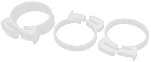 Aexit 43.5mm-45.5mm Doppelgreifende verstellbare Ratsche Kunststoffschlauchschelle Weiß 4tlg (3980973a526748efaba55f74e1b176ea)