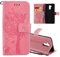 COTDINFOR Huawei Mate 20 Lite PU Custodia in Pelle Cash Pocket Flip Custodia a Portafoglio Chiusa con Slot per Carta di Credito per Huawei Mate 20 Lite Pink Wishing Tree with Diamond KT.