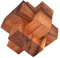 Notec Teufelsknoten Large - Cube Knobelholz Puzzle Mit 6 Teilen, Urknoten, Holzknoten, IQ Puzzle, Tischlerknoten, Zimmermannsknoten, Knobelspiel, Interlock