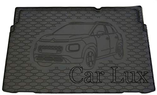Car Lux AR05647 - Alfombra protector de goma para maletero para el Citroen C3 Aircross desde 2017-
