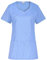 INES Kasack Damen Pflege Damen Kasack Schlupfkasack Kurzarm V-Ausschnitt Berufskleidung Kasacks Damen Pflege (Blau, XL)