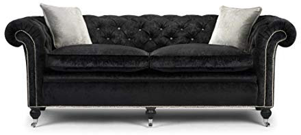 JVmoebel Chesterfield Sofa Couch Polster Sofas Klassischer 2 Sitzer Leder Napoli Spezial