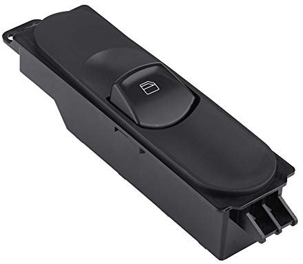 Yctze 6395451413 Elektrischer Fensterheberschalter, Vorne Rechts, Mercedes-Benz Viano, Vito Bus, Vito/Mixto Kasten, ABS-Kunststoff, Schwarz, Drucktaste, Manuell, 1-Weg, Schraubklemme, 1 Stück