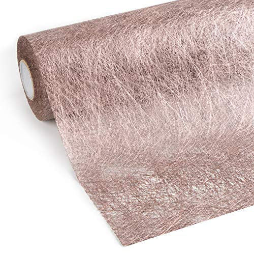 WELTRXE Tischläufer, Wiederverwendbaren Dekostoff aus Polyesterfabern Sicherer Tischband in Vielen Farben zur Dekoration 30cm × 5m Pfirsich Hochzeit Tischdeko auch Ostern Festival Geschenkband