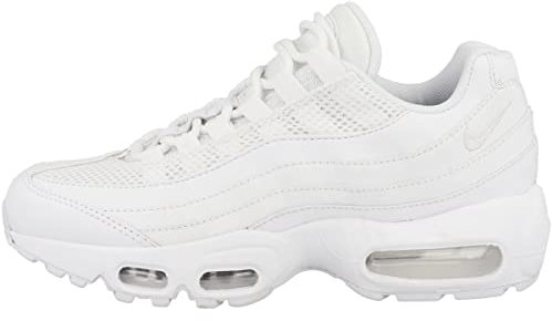 Nike Damen Air Max 95 Running Shoe, White/White-Metallic Silver, 36 EU