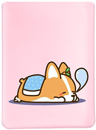 MAYCARI 13-14 Inch Shock Resistant Laptop Sleeve Bag, Cute Sleepping Dog Painting Laptop Sleeve Compatible with 13-Inch to 14-Inch Laptop/MacBook Pro/MacBook Pro