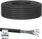 20m Cat7 Erdkabel Verlegekabel Outdoor Lan Kabel Installationskabel Schwarz AWG23/1 CAT 7 S/FTP Ethernet Netzwerk 1000MHz geschirmtes Datenkabel Netzwerkkabel für Außenbereich UV-beständig