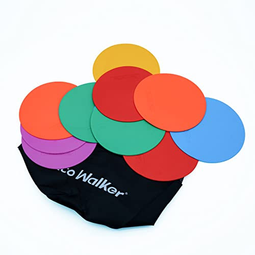 Eco Walker 15,2 cm rutschfeste Flache Kegel-Marker für Sport, Geschwindigkeit, Agility-Training (ohne Loch)