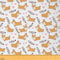 Kid Corgi Dog Fabric Meterware Cute Puppy Polsterstoff für Stühle Cartoon Pet Dog Animal Dekostoff für Zuhause DIY Projekte Quilten Nähgeschenk 92x150 (HxB) Gelb
