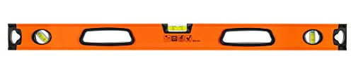 NEO TOOLS Aluminium-Wasserwaage mit Griff, 3 Fläschchen, Magnet, gefräste Messflächen, 60/80/100 cm, Aluminiumprofil, Genauigkeit 0,5 mm/m, 3 Fläschch