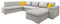 Mirjan24 Ecksofa Niko Bis Premium, Design Eckcouch Sofa U-Form Couch mit Schlaffunktion und Bettkasten Wohnlandschaft vom Hersteller (Venus Ve. 2921 + Venus Ve. 2921 + Venus Ve. 2916, Seite: Rechts)
