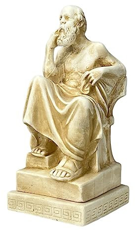 Griechischer Philosoph Sokrates griechische Statue Athen Akademie Steinguss