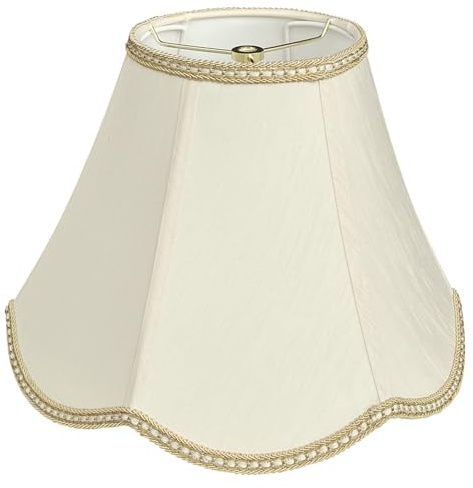 Small Scalloped Lamp shades, 6 x 13 x 9.25 bell shaped Lampshade