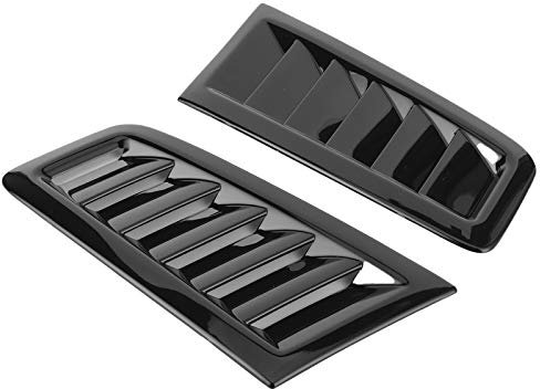 Rejillas de Ventilación para capó Estilo Focus RS MK2, 2 uds. Rejillas de Ventilación Universales para capó de Motor, Piezas Exteriores de Coche (Negro brillante)