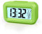 Vicloon Digital Wecker Nachttisch,LCD Display Tischuhr mit Snooze,12/24 Stunden,Datum,Temperaturanzeige,Timer-Funktion,Batteriebetrieben für Schlafzimmer Home Office Reisen(Grün)