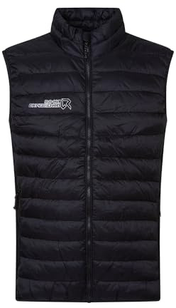 Rock Experience REMV01451-0208 FORTUNE HYBRID MAN VEST Jacket Herren CAVIAR M