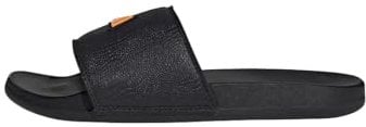 adidas Adilette Comfort Slides, Chanclas Unisex adulto, Core Black / Core Black / Crew Orange, 43 EU