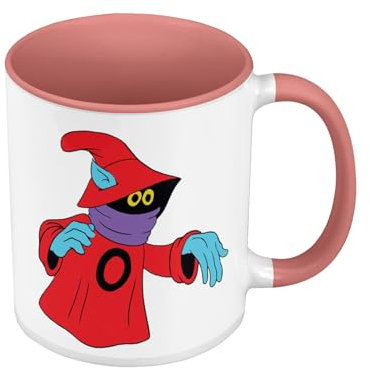 Orko He Man Master Universe Manga Anime Tasse mit Henkel und farbigem Innenfutter, Rosa