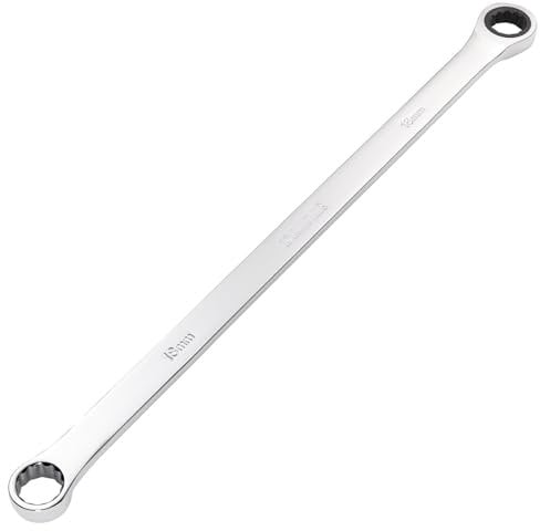 Draper 27776 HI-TORQ Metric Extra-Long Double Ring Ratchet Spanner, 18mm