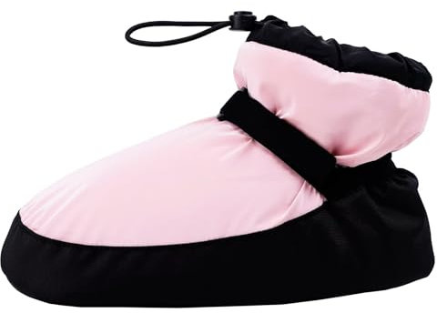 s.lemon Kinder Erwachsene Knöchel Aufwärm Boots Ballett Warm Up Stiefelette Rosa XS