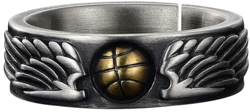 WRITWAA Metall Finger Ring Basketball Charme Ring FüR, Modischer Dekorationsring Im Gothic-Stil, Geeignet Als Accessoire FüR Jede Gelegenheit