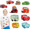 Cars Bügelbilder für Textilien Kinder Patches Set- Mc Queen Aufbügelflicken Flicken zum Aufbügeln Bügelflicken Bestickte Aufnäher zum Sticker Aufnähen oder Aufbügeln auf Kleidung Jeans Mützen Zubehör