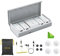 7RYMS iRay DW40 Wireless Lavalier Microphone with Four Transmitters One Charging Case Support AI Denoise, 48kHz/24bit Recording for Video Vlog, Interview, Live Streaming, Podcasting-White