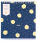 Busy B - 2025 Tischkalender - Marine & Gold Tupfen Kalender mit integriertem Ständer & Klappeinband - A5 Arbeitskalender für Büro oder Zuhause - Jahresplaner mit Steckfächern für gut Planung