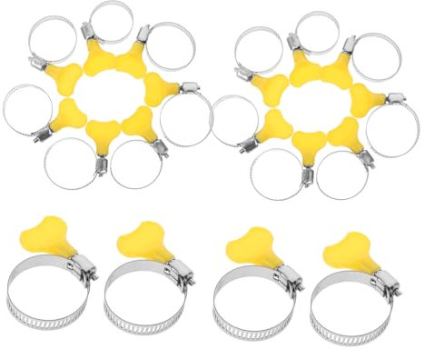 KITANDOVE 20 Stk Schlauchschelle handhaben Ladeluftkühler Verrohrung Rohrschellen Schneckenradklemme Schlauchklemmen pipe clamp Kraftstoffrohrschelle Kraftstoffschlauchklemme Edelstahl 201