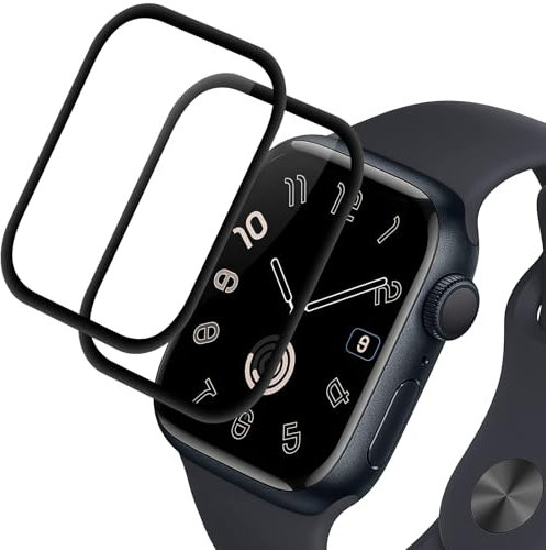 Supershieldz Panzer Schutz Glas für Apple Watch Series 6/5/4/SE 40mm, Anti-Kratzen Panzerfolie, 9H Härte Schutzfolie, HD Klar Displayschutz, 3D-Vollständige, Anti-Bläschen - 2 Stück