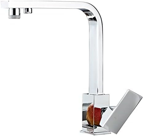 3 in 1 Black & Chrome 3 Way Water Filter Tap with Swivel Spout