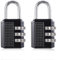 2 candados de combinación reajustables de 4 dígitos, candado resistente para escuela, gimnasio, taquilla, valla, puerta, caja de herramientas, cerradura de empleado, casillero, carrete, puerta de