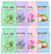 Tuchmaske Gesicht 8PCS, Feuchtigkeitsmaske mit Rosen, Lavendel, Aloe Vera & Kokos, Pflanzliche Blüten Sheet Mask für Tiefenpflege & Beruhigung, Hydratisierende Gesichtsmasken für alle Hauttypen