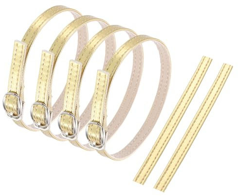 sourcing map Replacement Ankle Strap for Heels Detachable Shoe Strap PU Leather Shoe Bands
