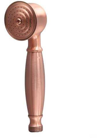 ZAMETTER Pommeau de douche rétro en cuivre brossé haute pression (bronze rouge)