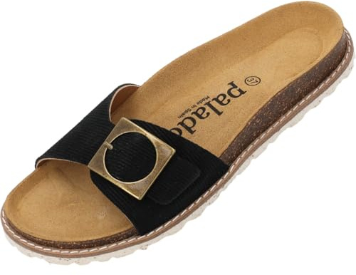 Palado Pantoletten Damen Sardo Corda - bequeme Sandalen Made in Spain - elegante Hausschuhe mit Kork-Fußbett - modische Sommerschuhe