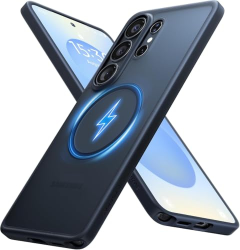 TORRAS Guardian-Mag Hülle für Samsung Galaxy S26 Ultra für MagSafe, Schwarz | Ultradünn, Angenehmer Griff, Hochwertige Materialien, Langlebig, Fingerabdruckresistent, Rutschfest, Militärischer Fallschutz