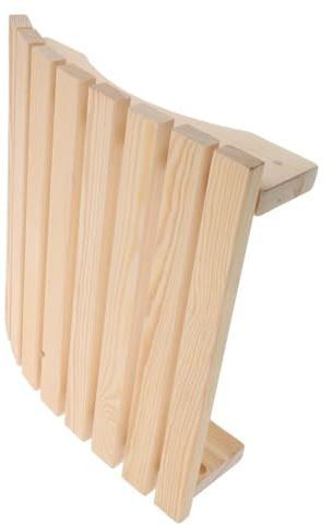 SEWOART Sauna Rückenlehne Holz Kiefernholz Ergonomisches Nackenstützkissen Sauna Zubehör für Heimsauna mit Glatter Hautfreundlicher Oberfläche