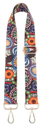 Kreativer Banjo Gurt Polyester, mit Blumenmuster, Verstellbar | Retro Optik, Robustes Trageband für Banjo Spieler, Entlastet Schulter und Rücken, Zubehör für Instrumente