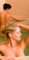 Melis Folienwerkstatt Türtapete Türposter selbstklebend – Zwei Frauen in der Sauna - 90x205cm und 100x210cm - Fototapete Poster Türfolie Tapete – T00062
