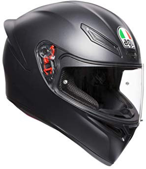 AGV K1 E2205 Helm, robust, Mattschwarz, Größe XL, Matt Schwarz, 0281A4I0_003_XL