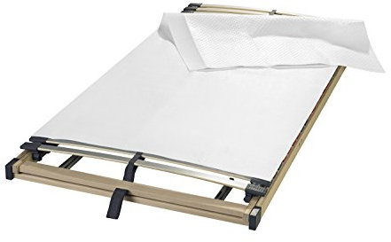 sleepling Matratzenunterlage Noppen Matratzenschoner | Filzschoner | Auflage Lattenrost | Made in Germany | hochwertiges Nadelfilz | Waschbar | Atmungsaktiv | rutschfest | 140 x 200 cm, weiß