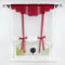 Joyswahl Neu Raffrollo Voile Raffgardinen mit Stangendurchzug und mit Kräuselband BxH 140x155cm Rot 1er Pack
