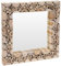 Home @ Styling Collection Wandspiegel aus Teakholz H: 50 cm (Quadratisch 50 x 50 cm)