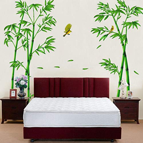 Vert Bambou Forêt Stickers Muraux Salon Canapé Tv Fond Stickers Muraux Chambre Décoration Étude Stickers Muraux Bambou