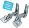 DL-pro Lot de 2 charnières de porte pour Bosch Siemens Neff Constructa 12004051 - En métal - En haut et en bas - Pour réfrigérateur, congélateur, congélateur