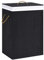 vidaXL Panier à Linge avec Une Seule Section Corbeille à Linge Bac à Linge Rangement de Vêtements Salon Chambre Salle de Bain Maison Bambou Noir