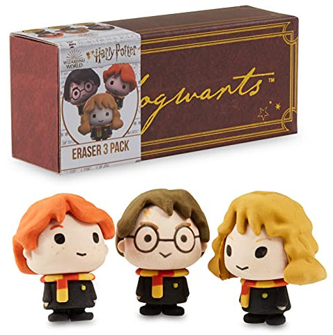 Harry Potter Radiergummi Kinder Schule, 3 Figuren Radiergummi Set, Back to School Kinder Schreibwaren, Einschulung Geschenk